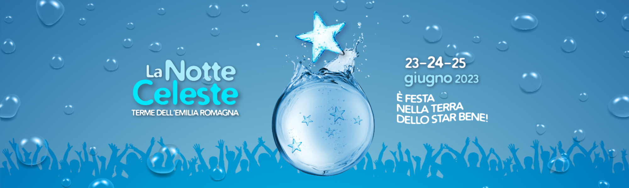 la notte celeste; 2023; riccione; terme